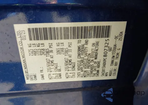 2023 Nissan Rogue S Intelligent Awd z USA, uszkodzony, nr VIN 5N1BT3ABXPC807325